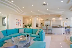 Photo of plasterboard ceilings kitchen living room