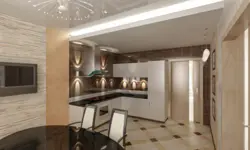 Ас үйдің қонақ бөлмесінің гипсокартон төбелерінің фотосы