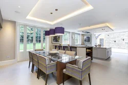 Photo Of Plasterboard Ceilings Kitchen Living Room