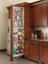 Bottle holder for the kitchen photo in the kitchen interior