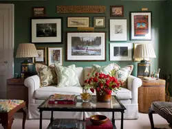 Canvas in the living room interior