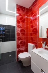 Red bathroom all photos