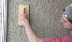 Bark beetle walls in apartment photo