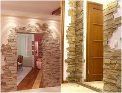 Decorative stone corner apartment photo