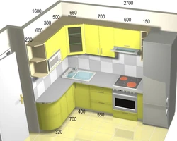 Kitchen design width 2 4