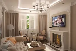 Интерьер гостиной 20 кв м фото с камином