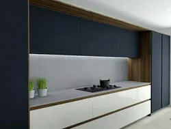 Matte Kitchen Without Handles In The Interior