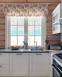 Country kitchen interior with window