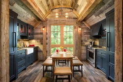 DIY rustic kitchen interior