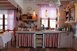 Интерьер деревенской кухни своими руками