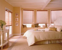 Blinds for the bedroom in a modern style photo