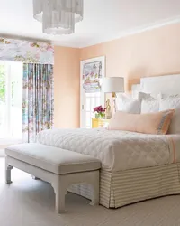 Bedroom Design In Peach Tones