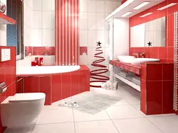 Қызыл Дизайндағы Ванна