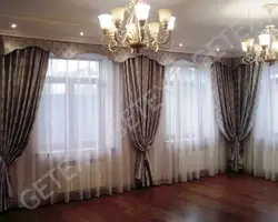 Шторы в гостиную в современном стиле фото на два окна