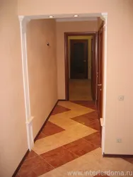 Mənzildə dəhliz dizayn fotoşəkili bir qapı olmadan mətbəx