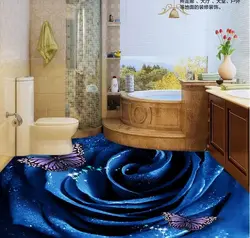 Bath floor with photo