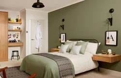 Color Combination With Green In The Bedroom Interior