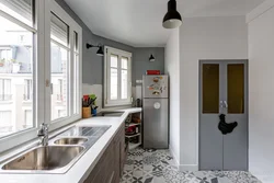Kitchen on the balcony in a one-room apartment photo