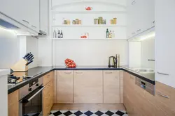 Kitchen is not full wall photo in the interior