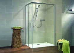 Bathroom design with corner shower