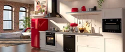 Kitchen with smeg appliances photo