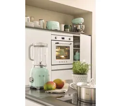 Kitchen with smeg appliances photo
