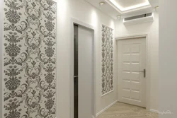 How to glue a hallway in an apartment in a modern style photo