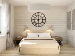 White wooden bedroom interior