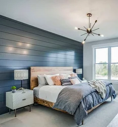 White wooden bedroom interior