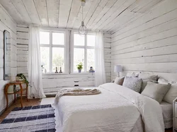 White Wooden Bedroom Interior