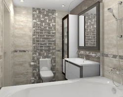 Ceramic tiles in the bathroom interior