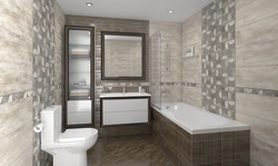 Ceramic tiles in the bathroom interior