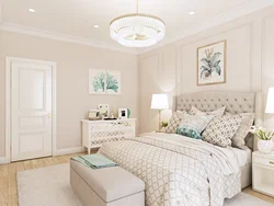 Wallpaper for the bedroom in a modern style in light colors photo