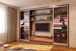 Built-in living room furniture photo design