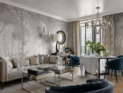 Fashionable wallpaper 2023 for the living room photo