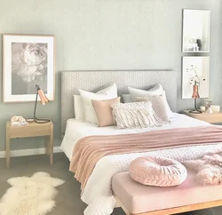 Modern bedrooms in pastel colors photo