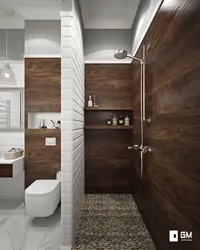 Bathroom tiles and wood photo