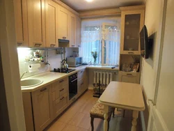 Photo of kitchen interior in an ordinary apartment photo