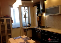 Photo of kitchen interior in an ordinary apartment photo