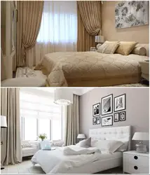 What colors goes with beige in a bedroom interior?