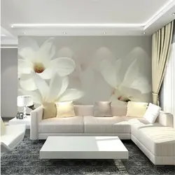 Modern 3D wallpaper for living room photo