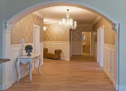 Arch in a modern style in an apartment photo