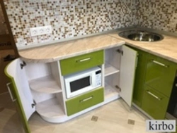 Corner set for a small kitchen 6 sq m photo
