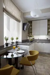 Deraza Bilan Kvadrat Oshxona Dizayni