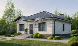 Design of a one-story house with two bedrooms