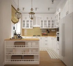 Kitchen design 9 sq.m. in stalinka