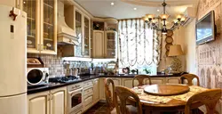 Kitchen design 9 sq.m. in stalinka