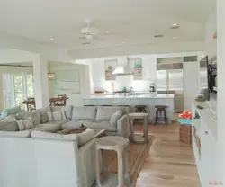 Design kitchen living room 30 in a house with access to the terrace