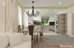 Terras Çıxışı Olan Bir Evdə Dizayn Mətbəx Qonaq Otağı 30