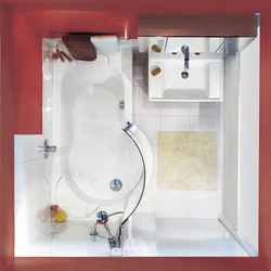 Tray for a small bathroom photo